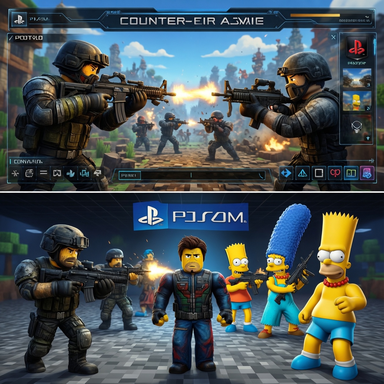 Нейросети помогают создавать в roblox копии counter-strike 2, Ps4 и «Симпсонов» Нейросети помогают создавать в roblox копии counter-strike 2, Ps4 и «Симпсонов»